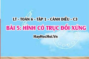 Hình có trục đối xứng, trục đối xứng của một số hình? Toán 6 bài 5 cd1c3